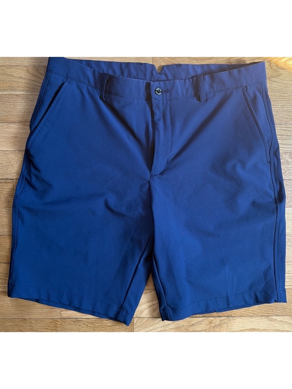 34x9 - Men - Dunning Golf Navy Blue Casual Shorts